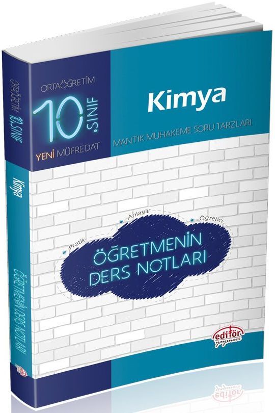 Editör Yayınları 10. Sınıf Kimya Öğretmenin Ders Notları