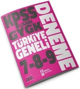 2023 KPSS Lisans GYGK Türkiye Geneli Deneme Seti 7 8 9