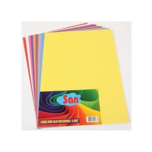 Südor Ekonomik Fon Kartonu 25x35 cm 10'lu Karışık