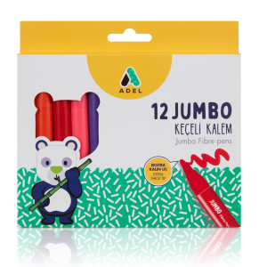 Adel Jumbo Keçeli Kalem 12li