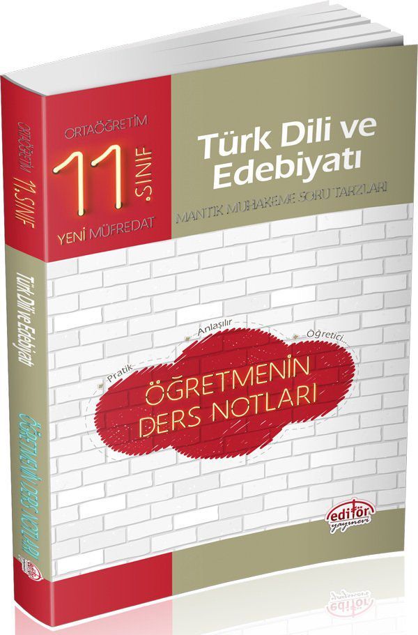 Editör Yayınları 11. Sınıf Türk Dili ve Edebiyatı Öğretmenin Ders Notları