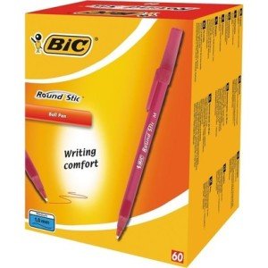 Bic Round Stic Tükenmez Kalem 60'Lı Kutu Kırmızı