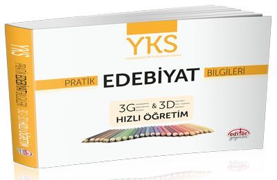 Editör Yayınları YKS Pratik Edebiyat Bilgileri 3G ile 3D Hızlı Öğretim