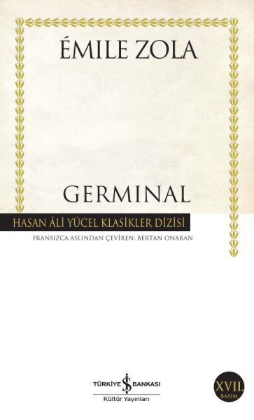 İş Bankası Kültür Yayınları Germinal Hasan Ali Yücel Klasikleri