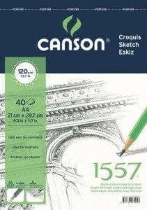 Canson 1557 Eskiz Defteri 120 gr A4 40 yp.