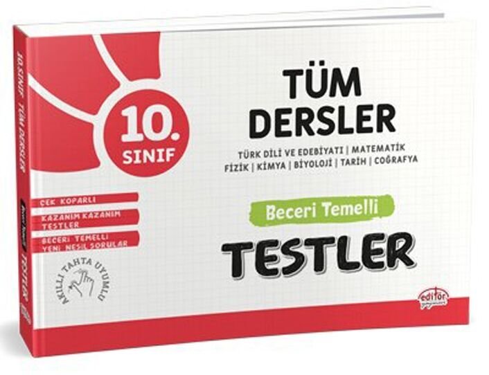 Editör Yayınları 10. Sınıf Tüm Dersler Beceri Temelli Testler