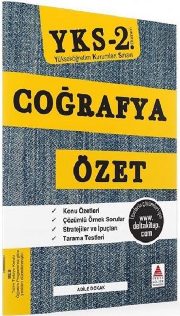 Delta Kültür Yayınevi YKS COĞRAFYA ÖZET (2.OTURUM)