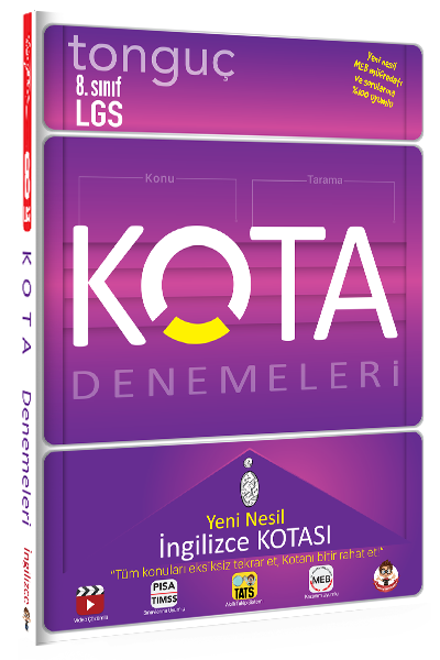 Tonguç KOTA Konu Taramaları İngilizce Kotası