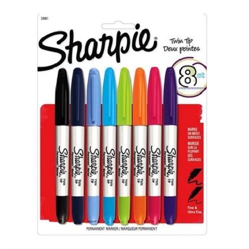 Sharpie Twin Permanent Markör 8 Renk