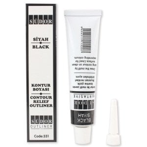 Südor Kontur Boyası Siyah 25ml Tüp