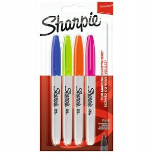 Sharpie Fine Permanent Markör Canlı 4 Renk