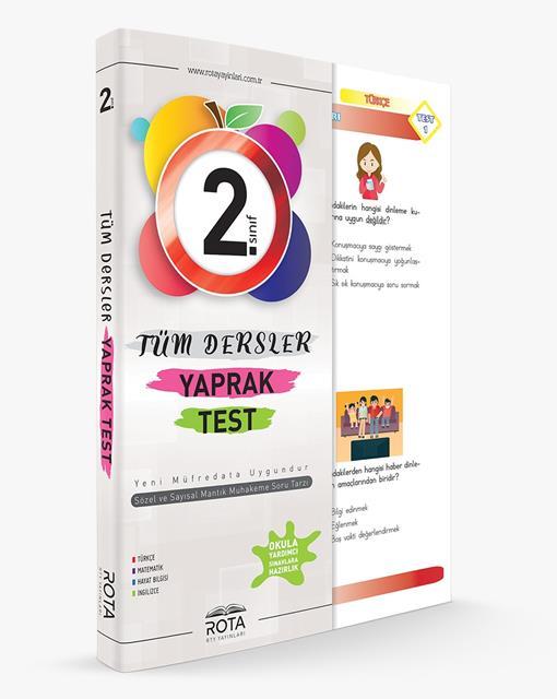 2.Sınıf Tüm Dersler Rota Yayınları Çek Kopart Yaprak Test
