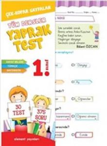 1.Sınıf Element Yayınları Tüm Dersler Yaprak Test