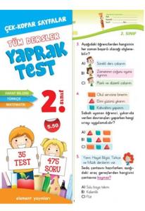 2.Sınıf Element Yayınları Tüm Dersler Yaprak Test