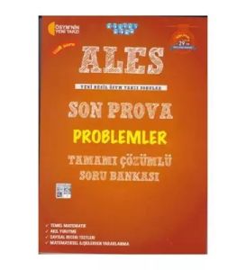 Akıllı Adam Yayınları ALES Son Prova Problemler Tamamı Çözümlü Soru Bankası Akıllı Adam Yayınları