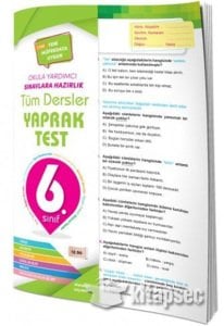 6.Sınıf Element Yayınları Tüm Dersler Yaprak Test