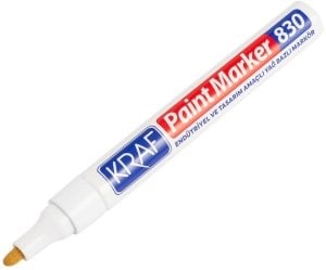 Kraf Paint Markör Kalem 830 Beyaz