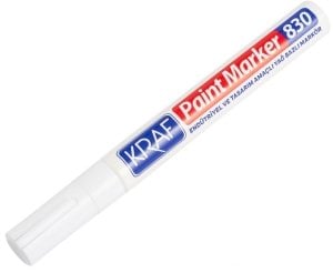 Kraf Paint Markör Kalem 830 Beyaz