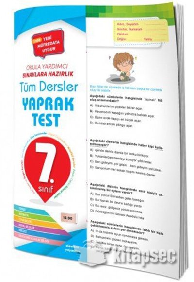 7.Sınıf Element Yayınları Tüm Dersler Yaprak Test