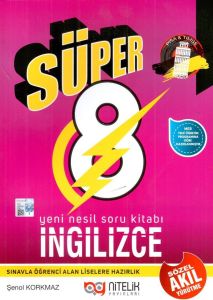 Nitelik 8.Sınıf Yeni Nesil Süper 8 İngilizce Soru Bankası