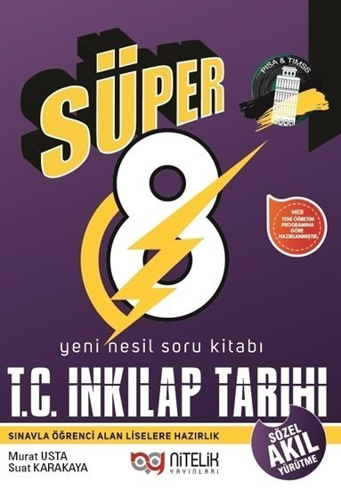 Nitelik 8.Sınıf Yeni Nesil Süper 8 İnkılap Tarihi Soru Bankası