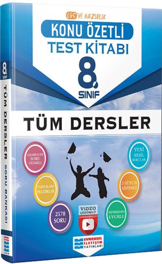 Evrensel İletişim 8.Sınıf Tüm Dersler Konu Özetli Soru Bankası