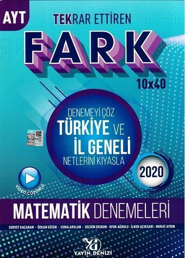 Yayın Denizi AYT Matematik Fark Tekrar Ettiren 10 x 40 Denemesi