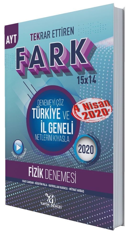 Yayın Denizi AYT Fizik Fark Tekrar Ettiren 15 x 14 Denemesi