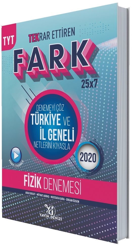 Yayın Denizi TYT Fizik Fark Tekrar Ettiren 25 x 7 Denemesi