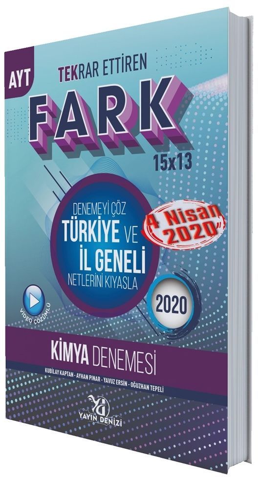 Yayın Denizi AYT Kimya Fark Tekrar Ettiren 15 x 13 Denemesi