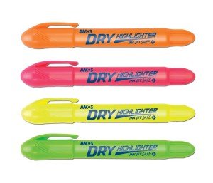 Amos Candy Dry Gel Fosforlu Kalem 4'lü