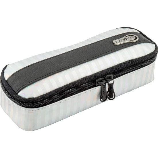 Kalemlig Kalem Kutusu STripes Case Tek Bölmeli Suni Deri