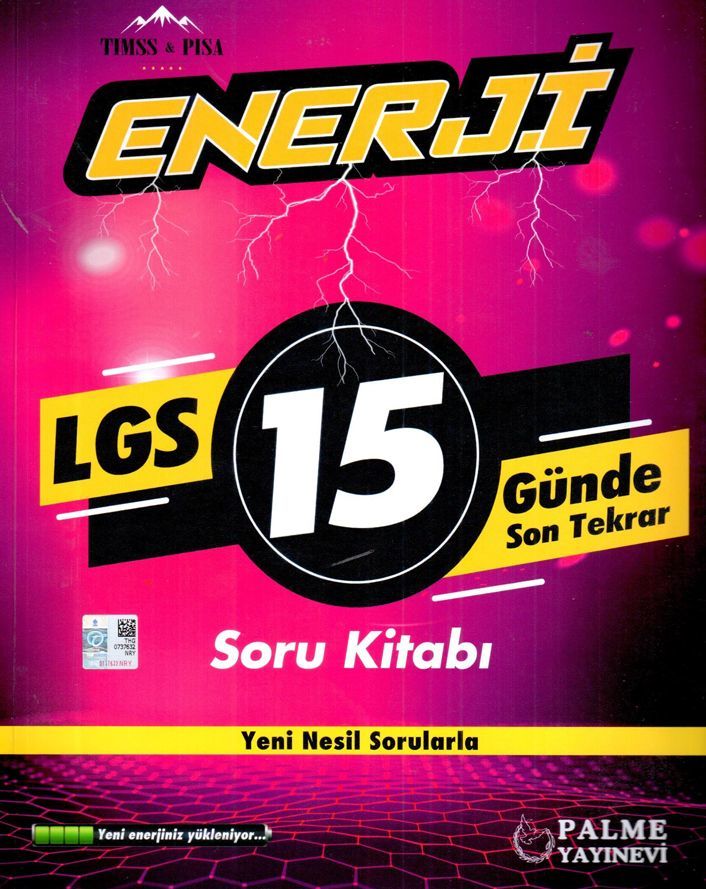 Palme 8.Sınıf Enerji Lgs 15 Günde Son Tekrar Soru Bankası