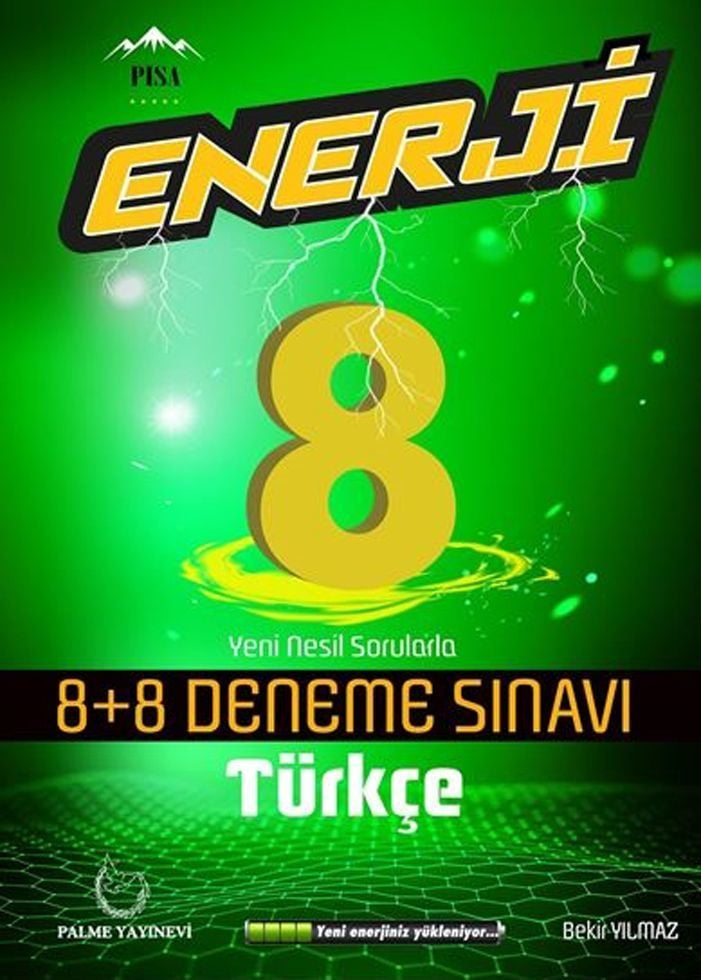 Palme 8.Sınıf Enerji Türkçe 8+8 Deneme Sınavı