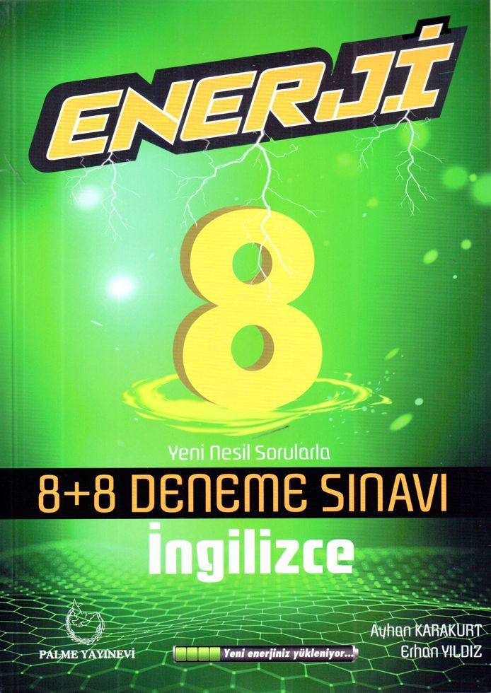 Palme 8.Sınıf Enerji İngilizce 8+8 Deneme Sınavı