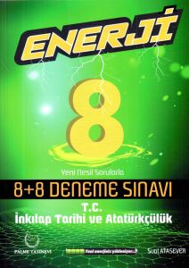 Palme 8.Sınıf Enerji İnkılap Tarihi 8+8 Deneme Sınavı