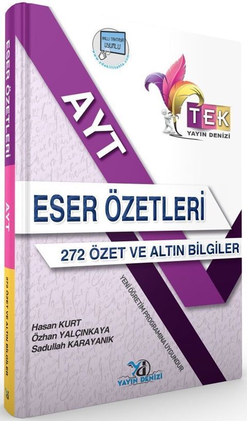 Yayın Denizi AYT TEK Serisi Eser Özetleri El Kitabı