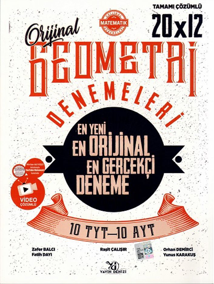 Yayın Denizi TYT AYT Geometri 20x12 Denemeleri