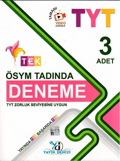 Yayın Denizi TYT Ösym Tadında 3 Tek Serisi Deneme