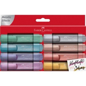 Faber Castell Metalik Fosforlu 8'li