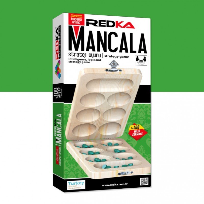 Redka Kapaklı Ahşap Mancala(Mangala)