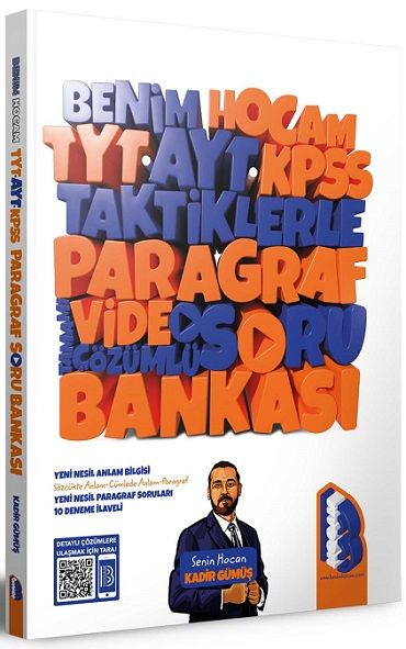 Benim Hocam Yayınları KPSS TYT AYT PARAGRAF TAKTİKLERLE SORU BANKASI