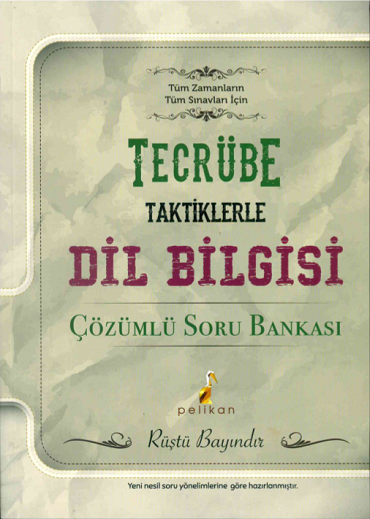 Pelikan Yayıncılık TAKTİKLERLE DİL BİLGİSİ SORU BANKASI