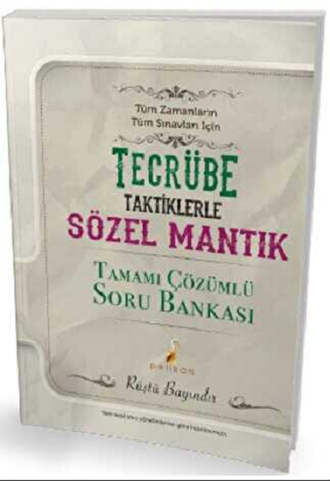 Pelikan Yayıncılık TECRÜBE SÖZEL MANTIK TAMAMI ÇÖZÜMLÜ SORU BANKASI