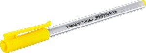 Pensan Tükenmez Kalem Triball 1.0 MM Bilye Uçlu Sarı