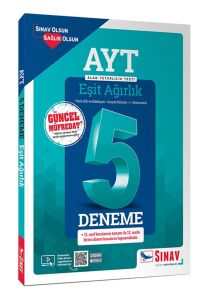 Sınav Yayınları AYT Eşit Ağırlık Çözümlü 5 Deneme