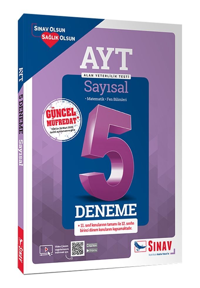 Sınav Yayınları AYT Sayısal Çözümlü 5 Deneme