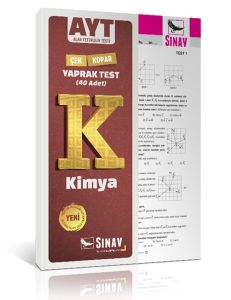 Sınav Yayınları AYT Kimya Çek Kopar Yaprak Test
