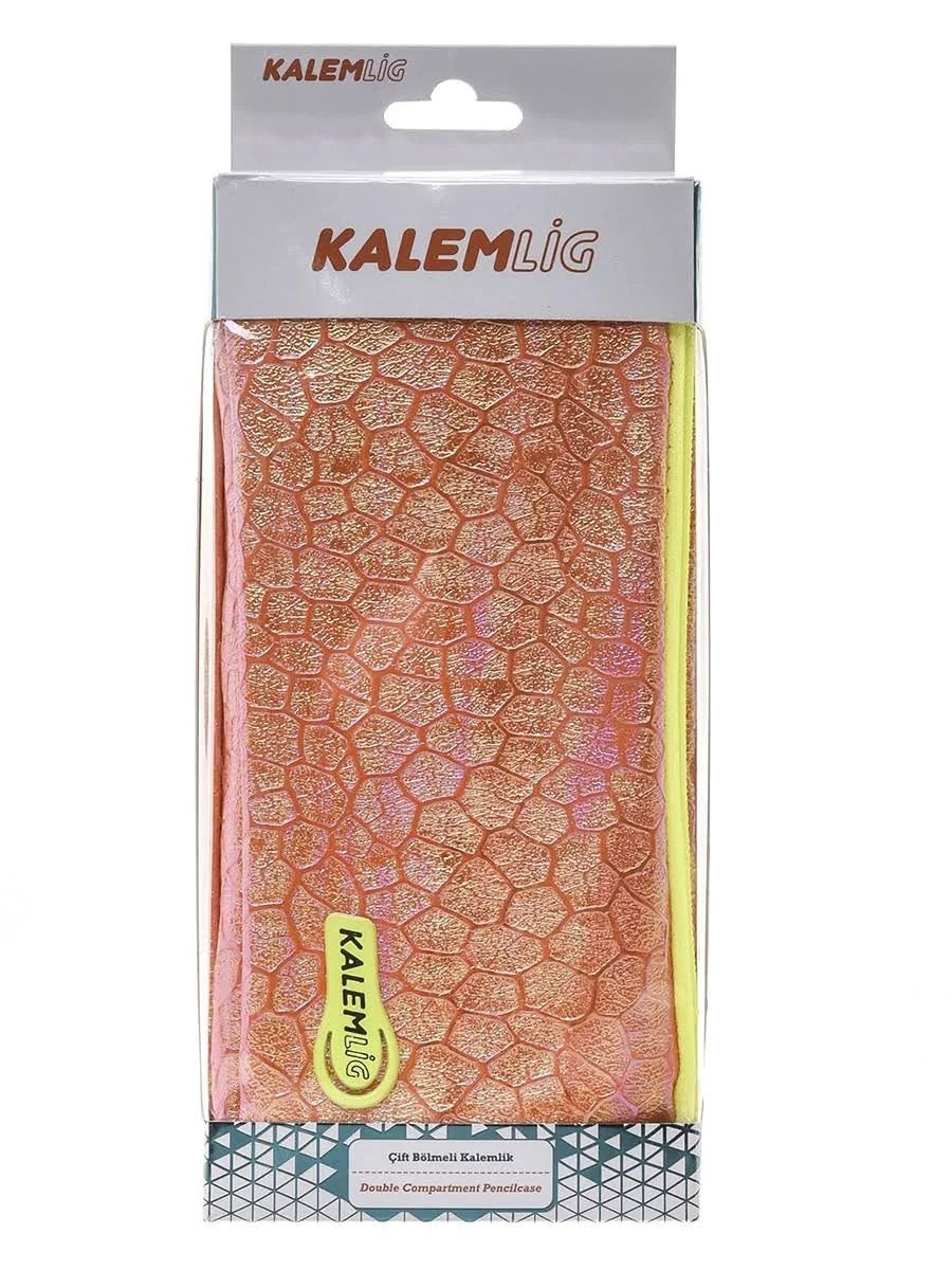 Kalemlig Kalem Kutusu Cells Double İki Bölmeli Suni Deri