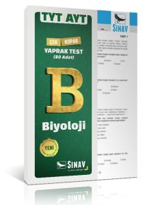 Sınav Yayınları TYT AYT Biyoloji Çek Kopart Yaprak Test